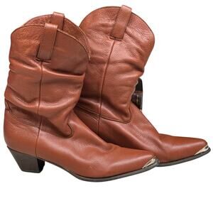 Durango Women Slouch Size 9 RD1402 Cinnamon Brown Leather Cowgirl Western Boots